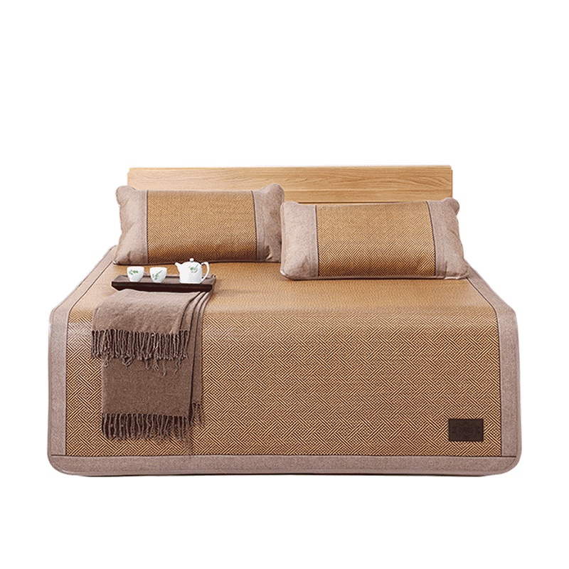 老席匠凉席冰丝藤席双面席子三件套1.5米1.8米