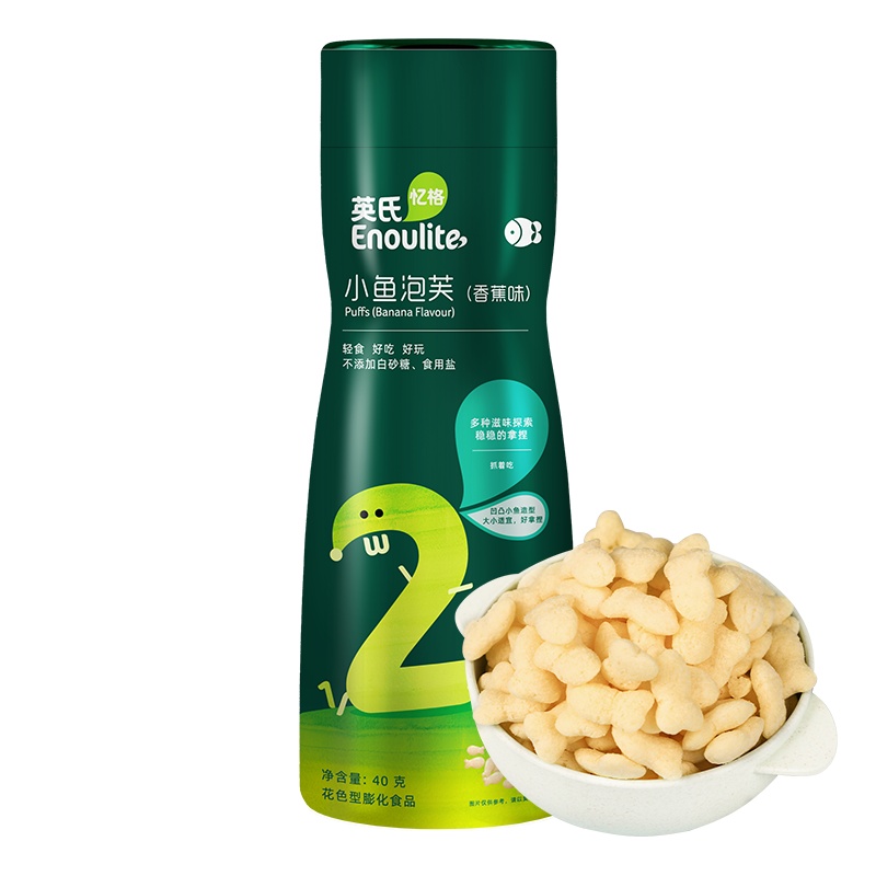 英氏忆格小鱼泡芙(香蕉味)36g