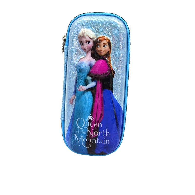 迪士尼(Disney)多功能笔盒 冰雪公主5426蓝色米奇男女童文具盒EVA大容量小学生铅笔盒3D立体压模笔袋 学习用品