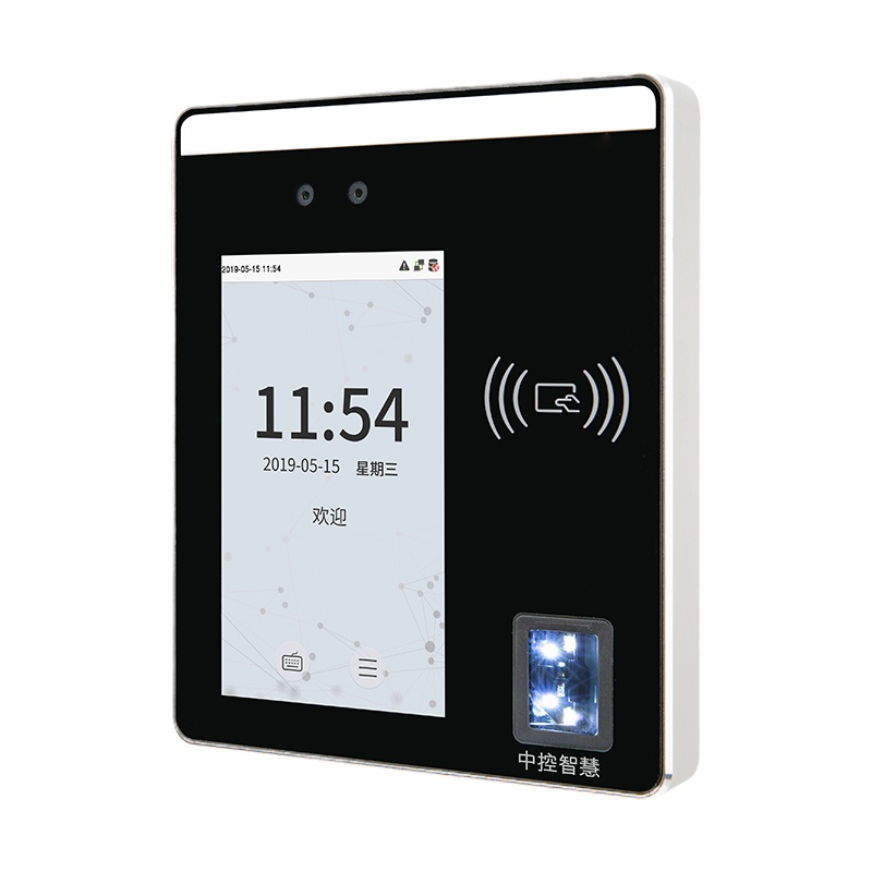 【砳石】XFace500人脸识别考勤机指纹打卡机面部门禁一体机 选配IC模块