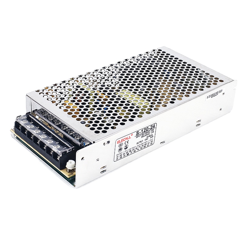 伊莱科（ELECALL）S-120-24 开关电源24V监控摄像头电源适配器LED灯带显示屏变压器直流稳压5A 120W