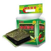 波力海苔原味24G*2袋童海苔即食海味零食 寿司 海苔片 零食紫菜