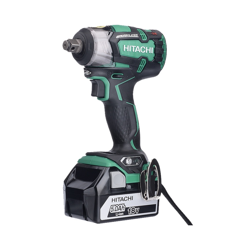 高壹工机 日立 18V充电式冲击扳手 无刷电动冲击套筒扳手架子工风炮 MV双电 WR18DBDL2 1台