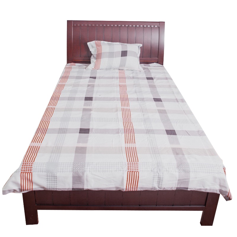 皇室美居 实木床 深胡桃色 橡木 实木床 酒店宿舍用家用 如图色