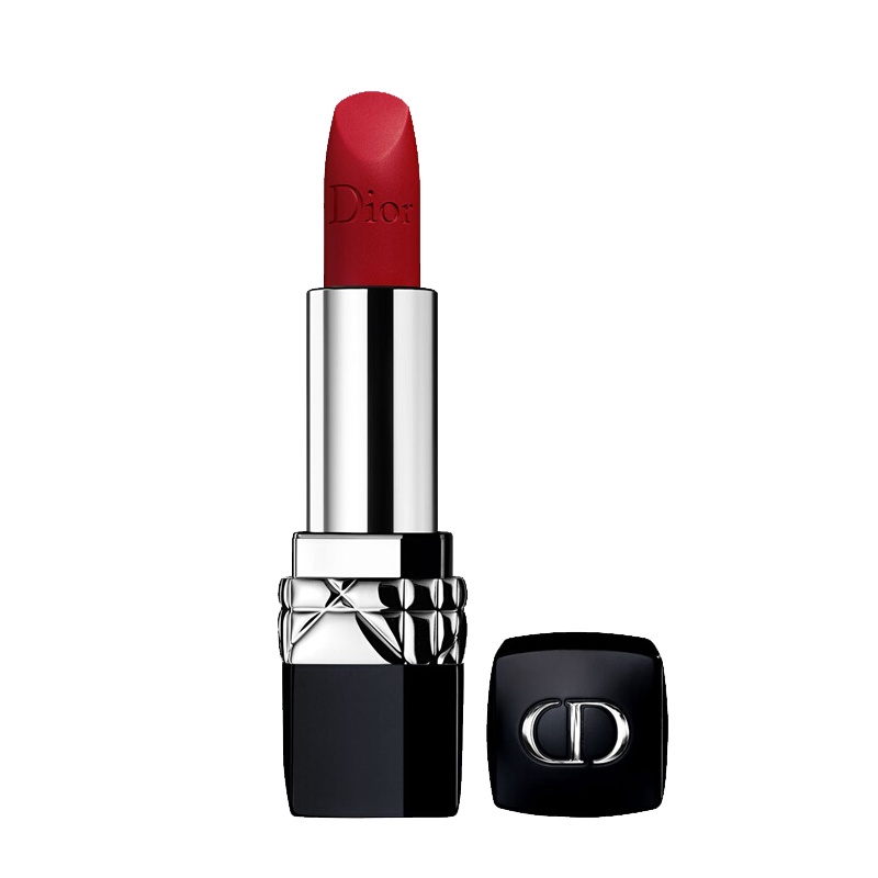 【专柜正品】Dior迪奥口红烈艳蓝金唇膏女士999滋润888哑光 666#幸运色 赠玫瑰礼盒礼袋