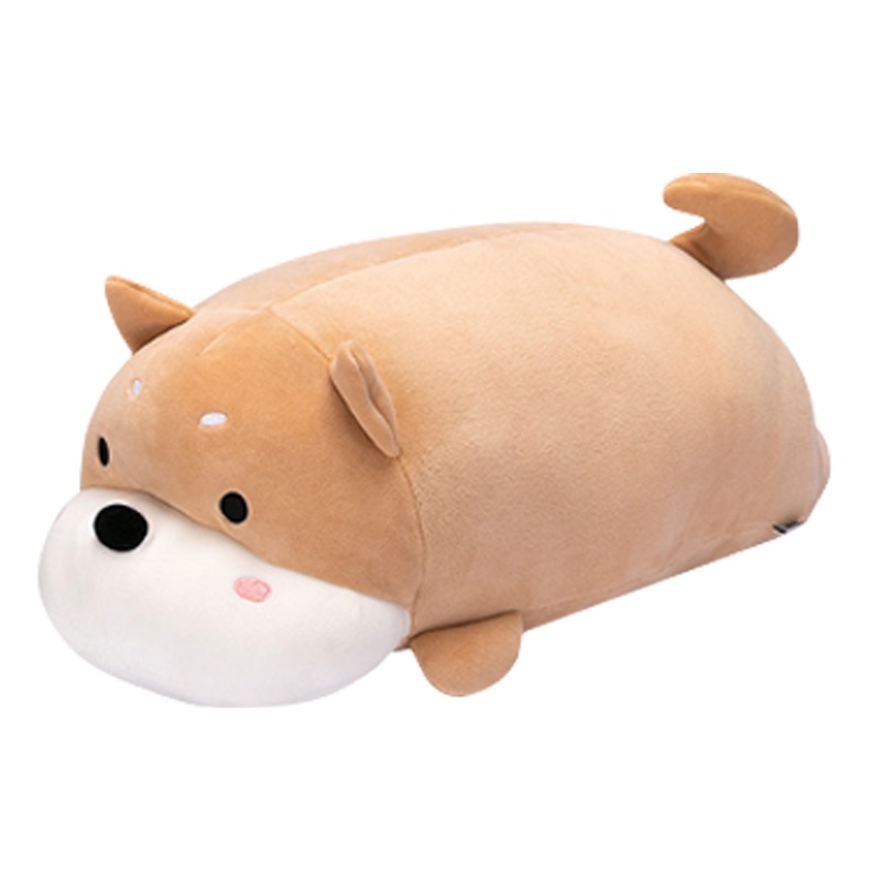 名创优品 (miniso) 趣味趴姿狗狗公仔床上可爱玩具女生萌趣抱枕靠垫创意玩偶(黄色)