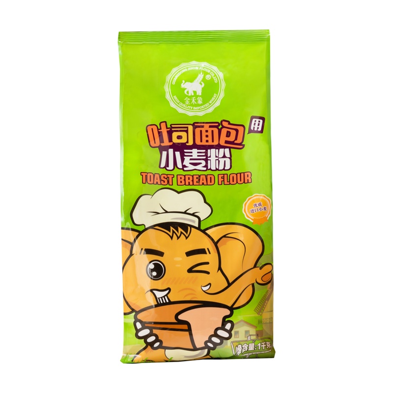 金禾象 吐司面包用小麦粉 原装1kg 优质高筋小麦粉 家庭烘焙原料 吐司面包专用面粉