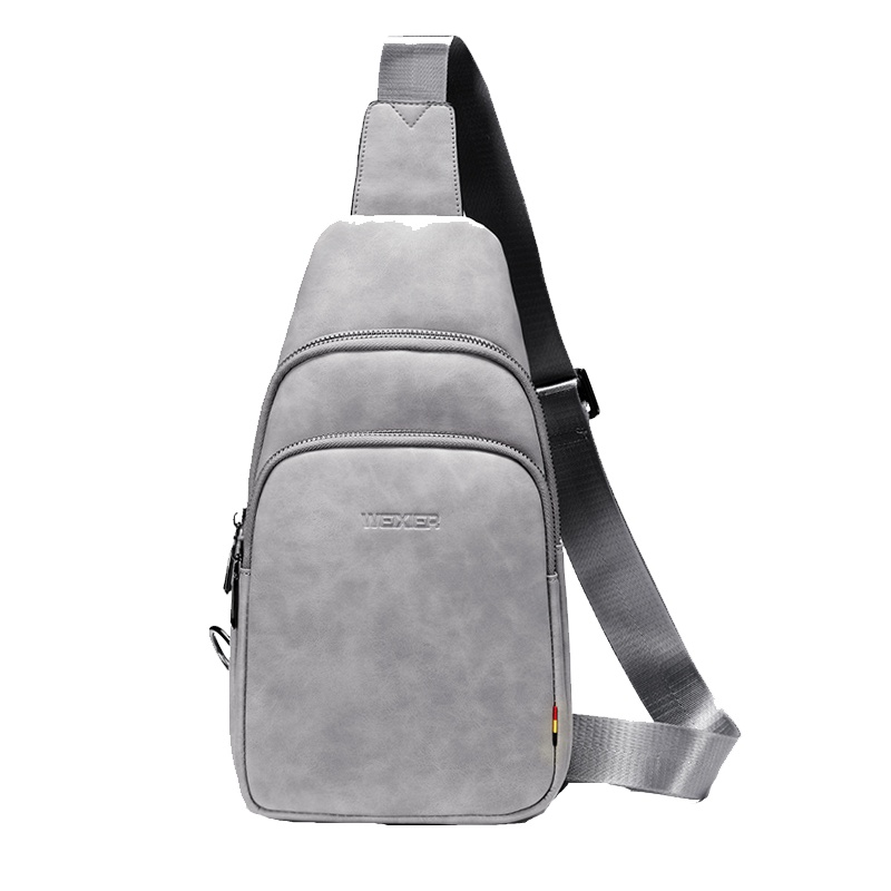 维希尔 男士胸包韩版运动背包休闲单肩包腰包 男包学生斜挎包