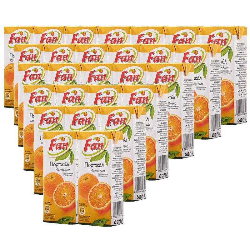 【中粮我买网】Fan纯果芬橙汁250ml*27（整箱装）