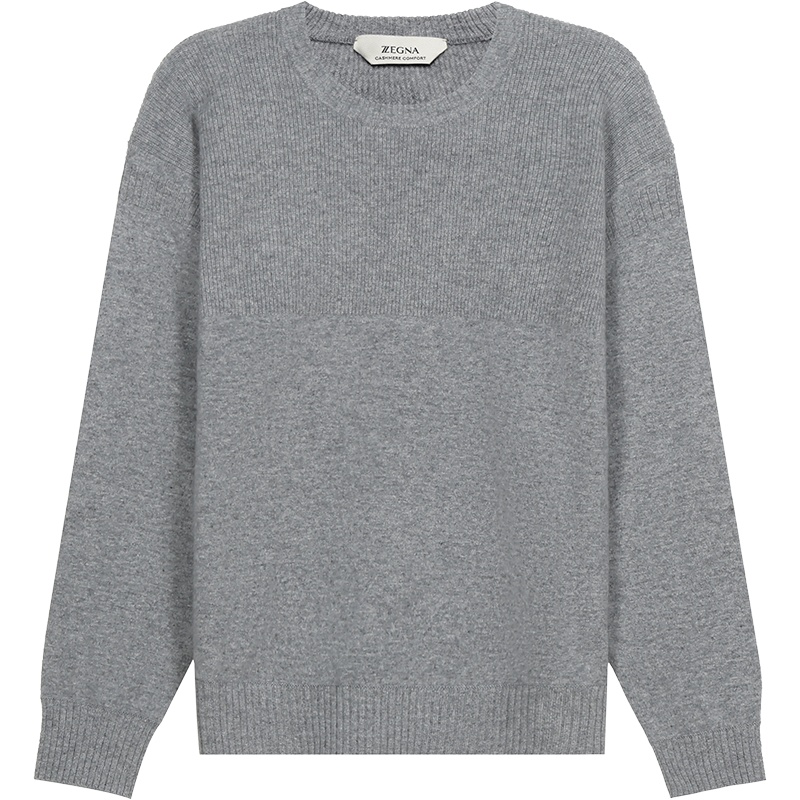 杰尼亚 Z ZEGNA 男士山羊绒圆领长袖针织衫羊绒衫VYH12 ZZ110