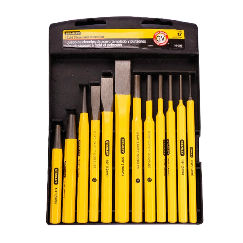 史丹利STANLEY 12件套冲凿 16-299-23