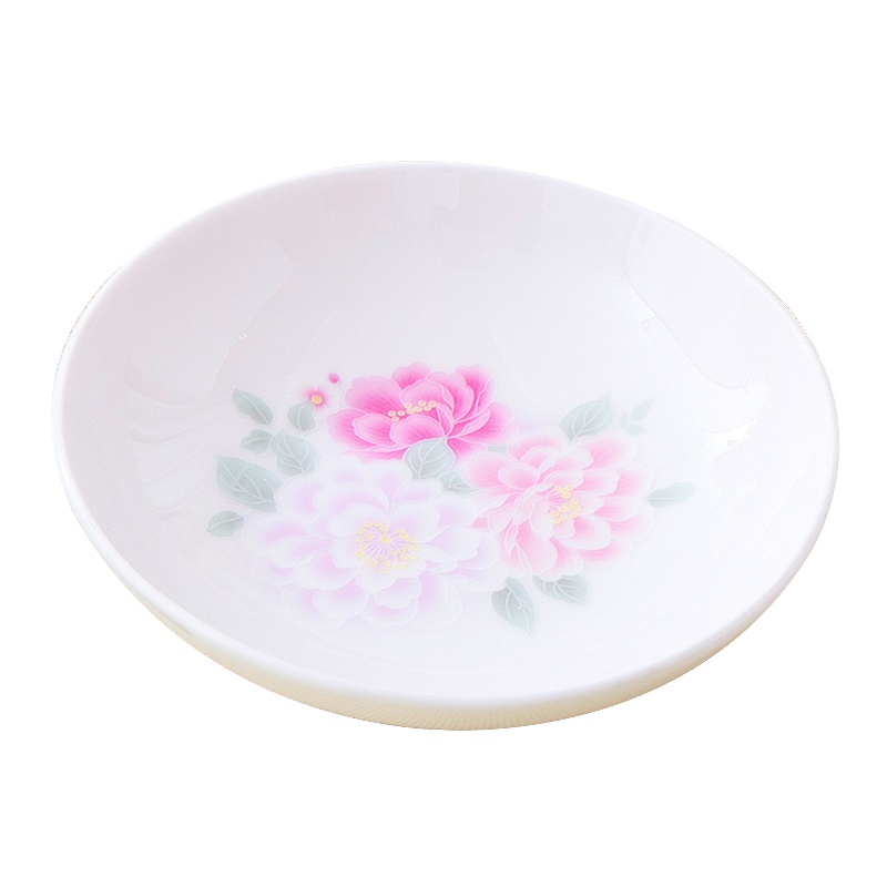 斯凯绨(Sky Top) 陶瓷盘子骨瓷碟子 4英寸满庭芳(不含小勺)6件装