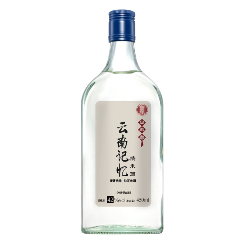 【中华特色馆】龙陵馆云南品斛堂云南记忆42度450ml*1瓶米香型白酒纯粮食自饮口粮酒水限购1瓶