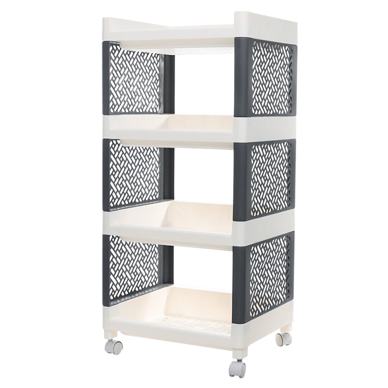 禧天龙厨房客厅可移动置物架落地多层收纳架4层5层架子置物架