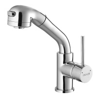 法恩莎龙头浴室柜旋转拉伸洗头抽拉式铜龙头单孔抽拉龙头