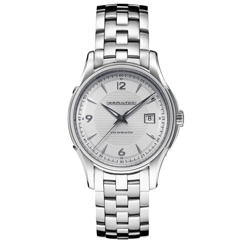 汉米尔顿(Hamilton)瑞士手表 经典爵士系列自动机械男表 银盘钢带 H32515155