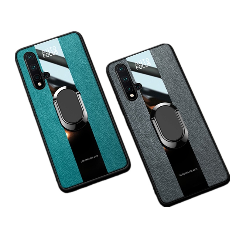 [送钢化膜]高铭宣荣耀20手机壳华为20pro保时捷v20全包honor1 荣耀20pro★[墨绿色]送钢化膜+磁吸指环