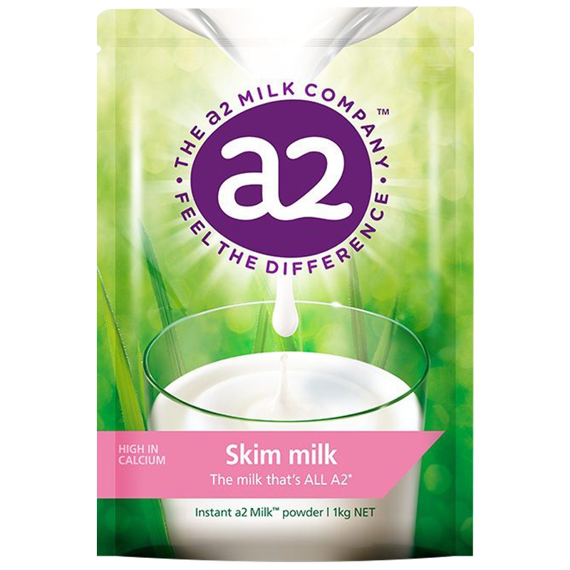 澳洲a2脱脂高钙儿童学生成人奶粉 早餐速溶奶粉 A2蛋白质1kg/袋(1袋装)效期:24.9