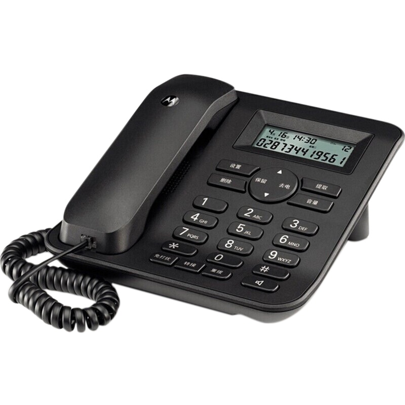 摩托罗拉 CT410C 有绳电话机 黑色