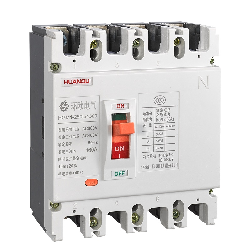 HGM1系列塑料外壳式断路器 HGM1-250L 4300 160A