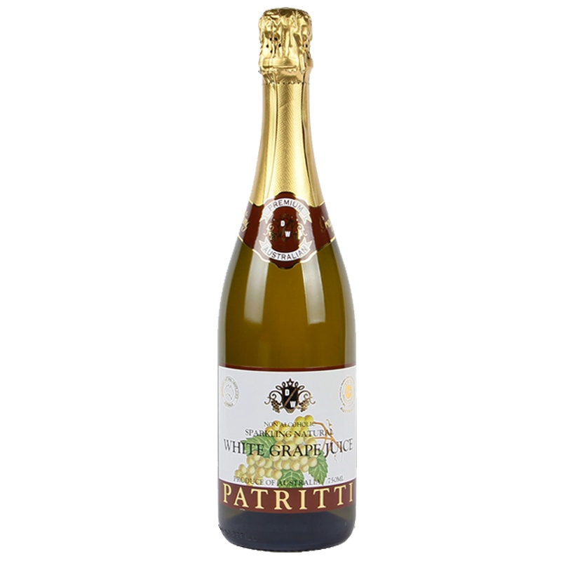 香萃酒庄香萃无醇无酒精红白起泡酒汁 750ml单瓶整箱装 澳大利亚原瓶进口红白葡萄汁 香萃白六支装750ml*6