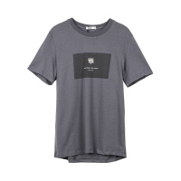 潮流前线夏季女款时尚字母印花格子蕾丝飘带装饰短袖T恤女