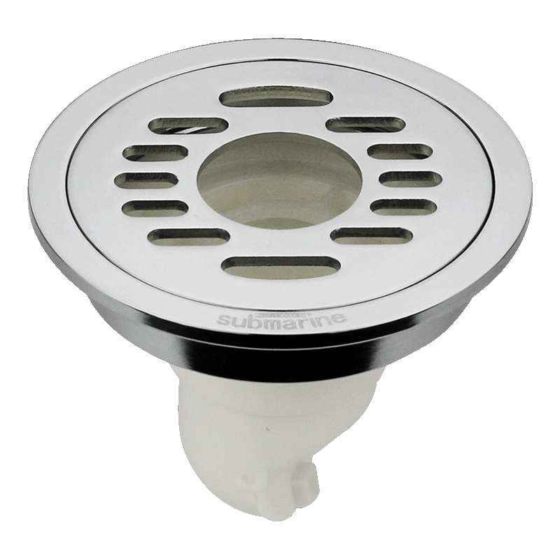 潜水艇地漏全铜卫生间圆形地漏防臭防虫洗衣机地漏10cm12cm防伪