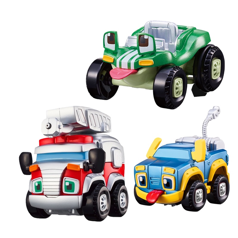 奥迪双钻机灵宠物车玩具套装阿宝小刚儿童趣味惯性男孩反斗车玩具