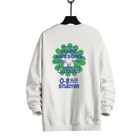 蓝缕金(LANLVJIN)男士卫衣春秋季2021新大码印花打底衫青年圆领套头棉涤宽松长袖港风休闲学生上衣