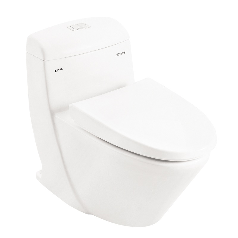 日本-伊奈(INAX)家用马桶喷射虹吸式连体坐便器陶瓷成人马桶浴室普通防溅马桶盖通用cc1840