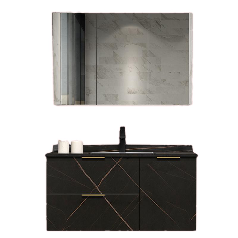 海澳德岩板轻奢浴室柜现代简约洗脸洗手池面盆组合卫生间洗漱台卫浴套装