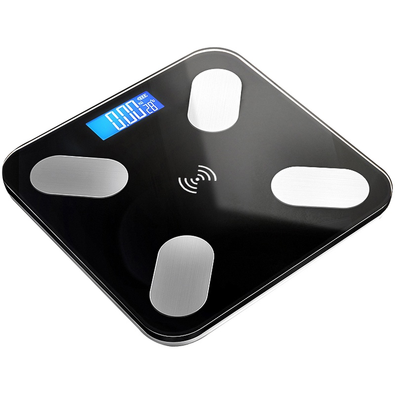 安尚智能体脂秤手机蓝牙APP电池电子秤称体重秤家用人体秤宝宝男女生儿童成人体重计精准称重仪器减肥用秤准确测量80项数据