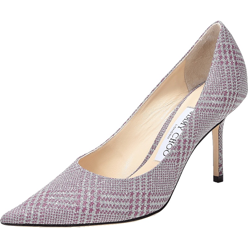 Jimmy Choo 周仰杰 女士星星图案闪光面料尖头高跟鞋 LOVE 85 PGW 194