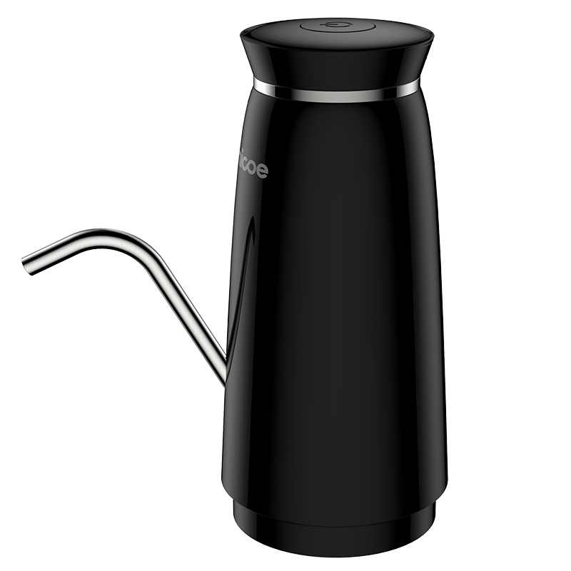 四季沐歌电动桶装水抽水器手压式家用大桶纯净饮用水抽水机小型黑色升级款