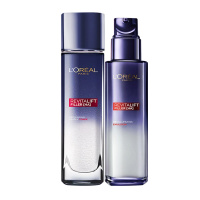 欧莱雅复颜玻尿酸旅行水乳套装(晶露65ml+乳液50ml)护肤品化妆品