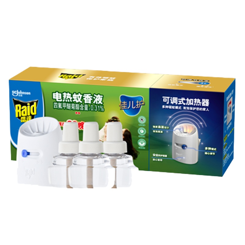雷达 佳儿护电热蚊蚊香液可调式加热器+90晚(无香)