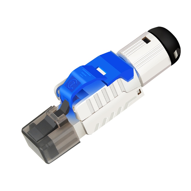 千天(QANTOP) 七类全屏蔽免压水晶头 千兆 数据机房cat7 rj45网络线对接头模块网络头免工具 1颗