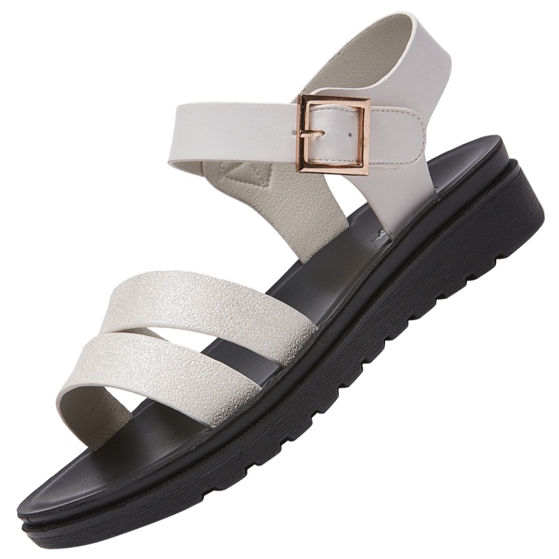 奥康凉鞋女鞋夏季休闲女凉鞋厚底中跟妈妈鞋透气沙滩鞋