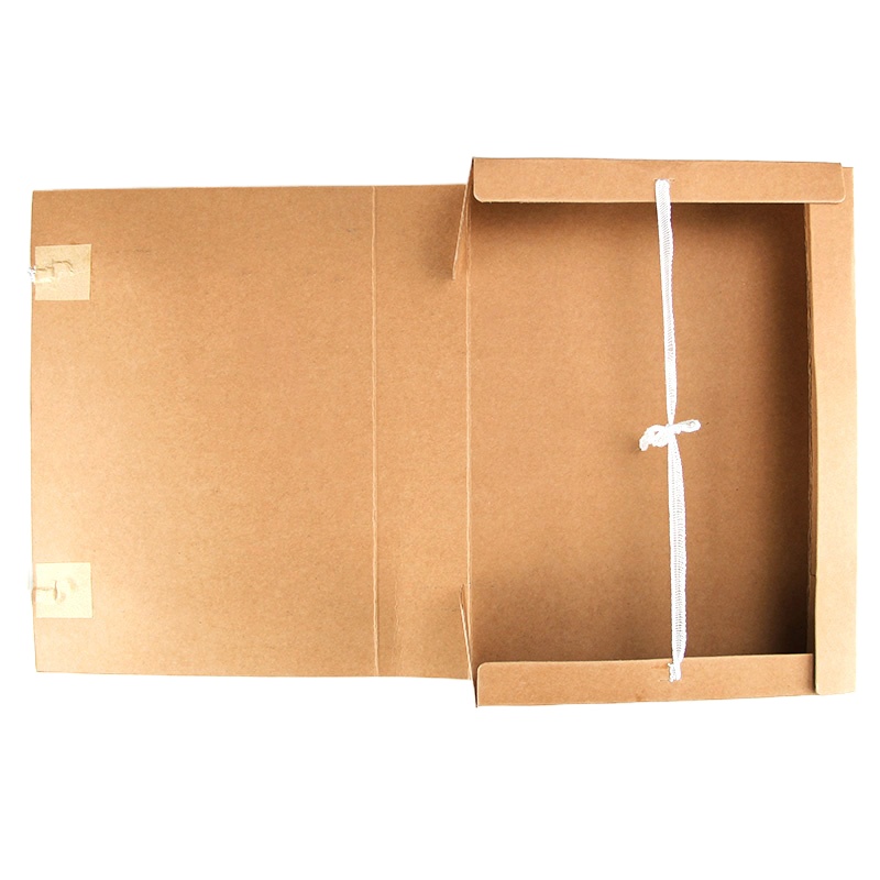 10个档案盒文件资料盒牛皮纸加厚大容量无酸纸质会计凭证a4文件夹收纳盒2cm@