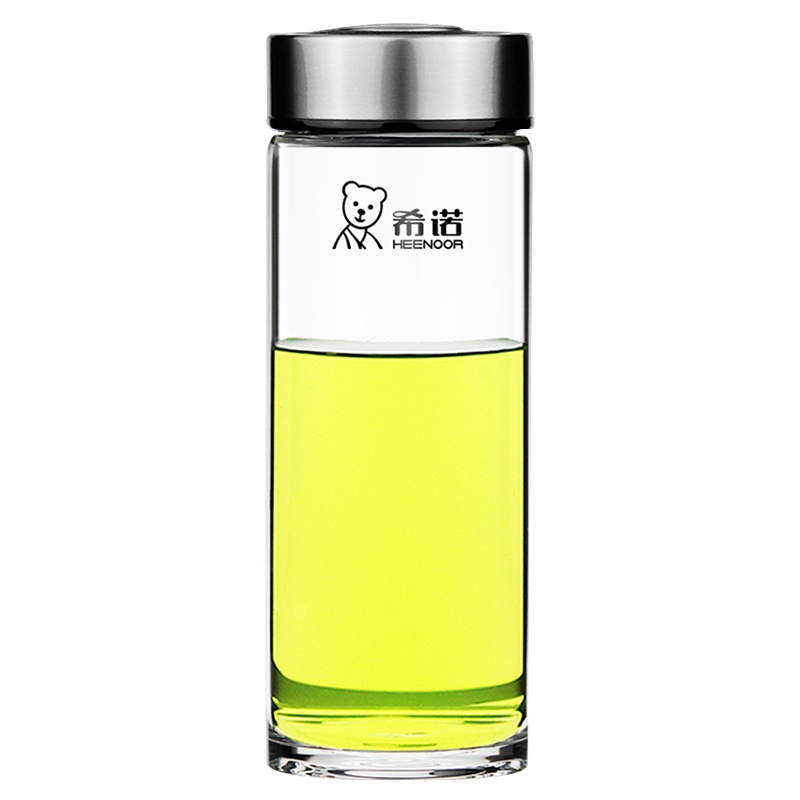 希诺 XN-6017 单层玻璃杯 490ml 加厚男女士商务办公泡茶杯 (单位:个)