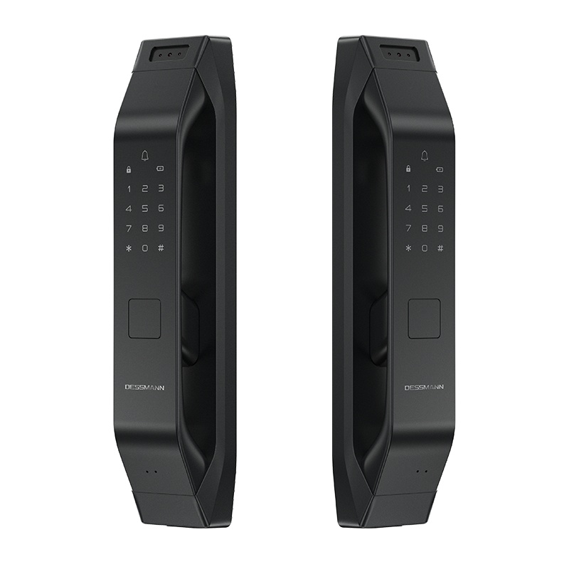 德施曼指纹锁智能锁3D人脸识别刷脸秒开全自动直觉式电子密码锁R7P[升级款]高端黑