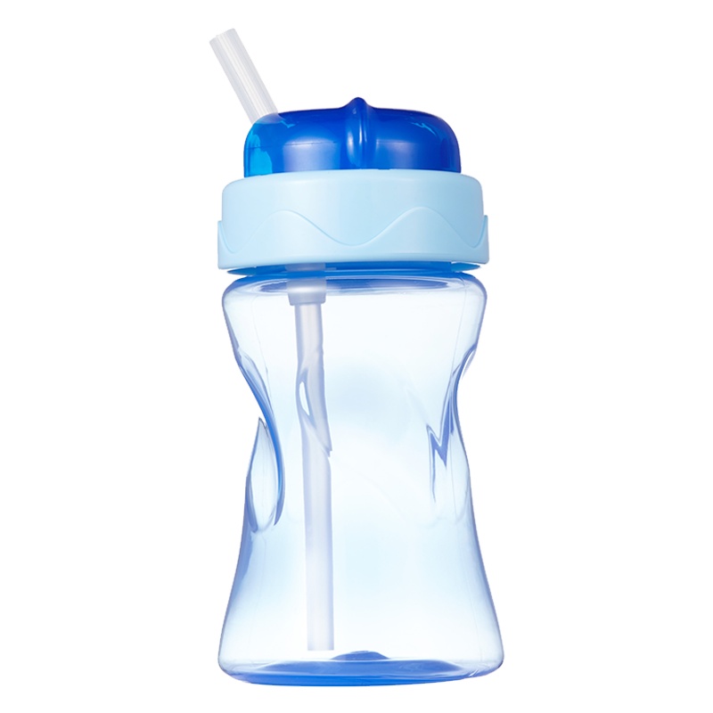 BABY-NOVA婴乐之星幼童吸管杯-带保护盖300ml(74127蓝色)