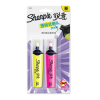 Sharpie 锐意荧光笔透明式笔头两色吸塑卡片装2CT