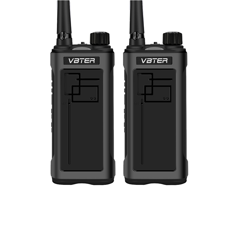 威贝特 WBT-T2 新维度对讲机 专业民用商用户外待机长手持无线手台 可USB速充[两只装] 黑色