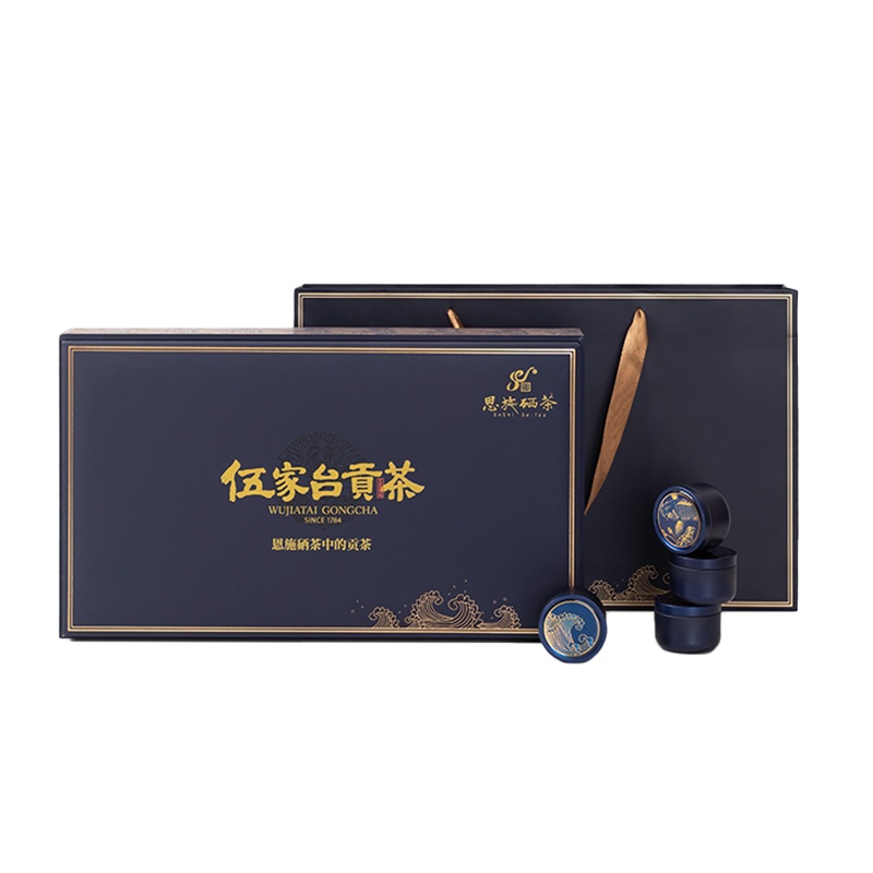 伍家台贡茶2021年新茶绿茶茶叶湖北恩施富硒茶贡芽玉露茶送礼佳品礼盒装180g