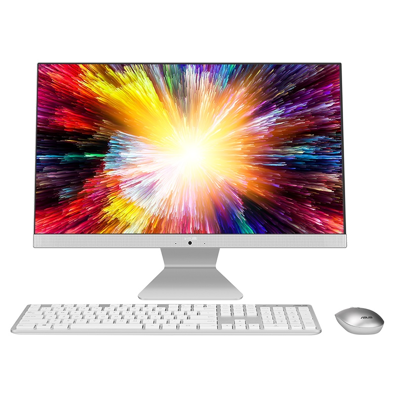 华硕(ASUS) 猎鹰V4 23.8英寸大屏高清一体机台式家用办公商务高性能学习电脑(十一代i5-1135G7 8G 512G固态 WIFI蓝牙 高色域全高清屏 滤蓝光)白
