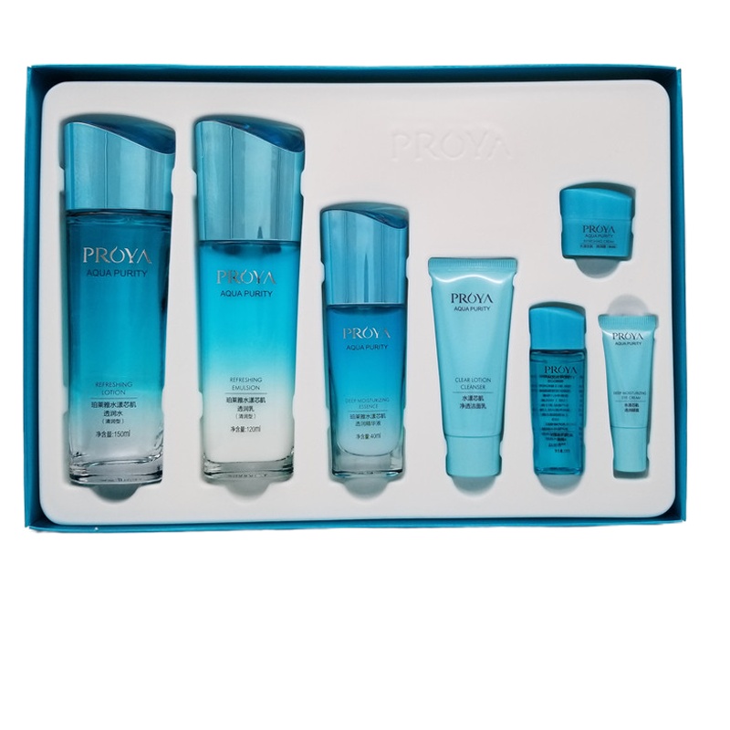 (PROYA)珀莱雅套装护肤套装 水漾芯肌四件套 洁面120g+倍润水150ml+精华液40ml+倍润霜50g 保湿补水