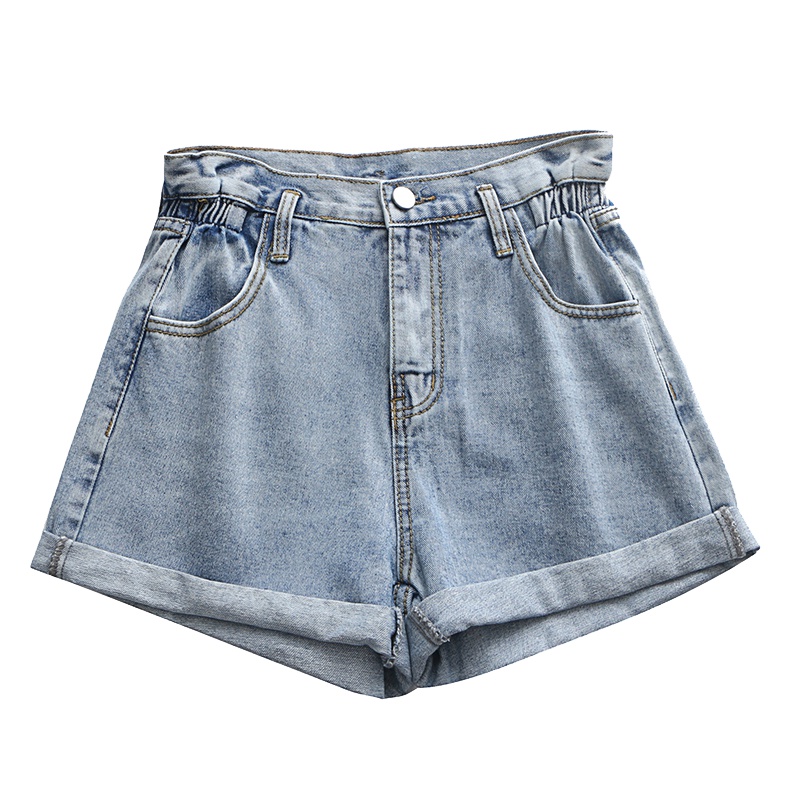 天淳尔夏款 腰部收腰宽松卷边阔腿短裤KJMM-859