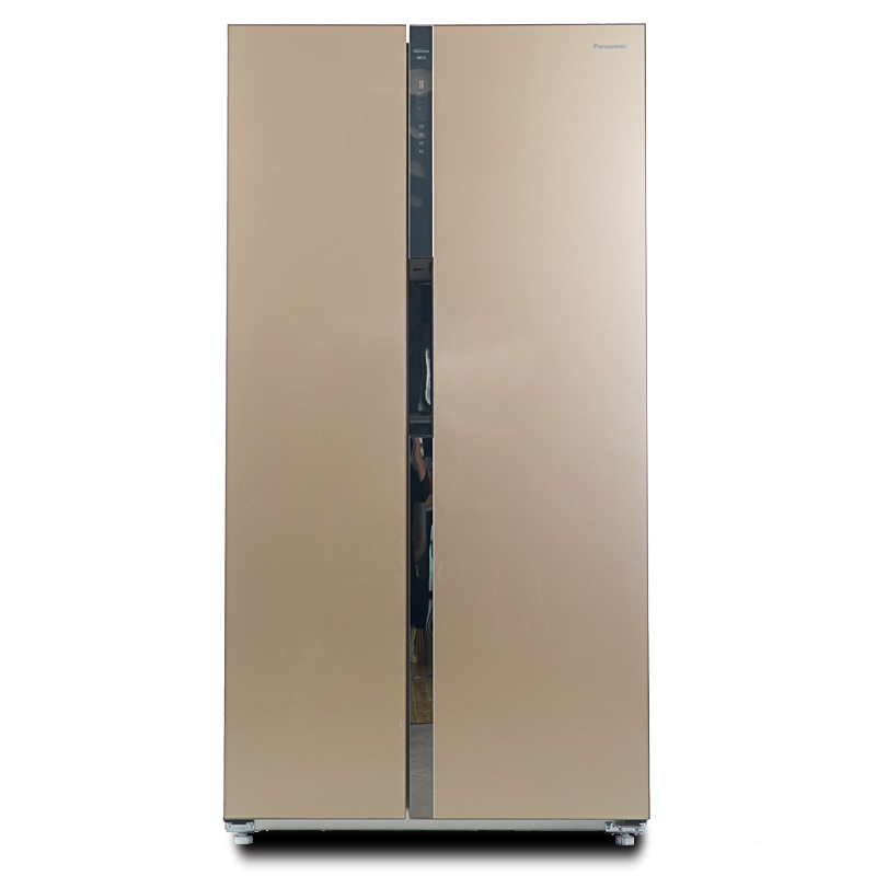 松下(Panasonic)570升 对开门电冰箱 钢化玻璃门大容量企业价双开门变频风冷无霜家用双门NR-W58G1-XT