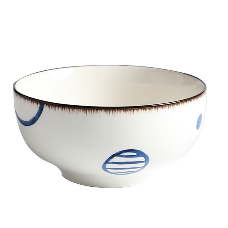 富昱景 日式和风餐具陶瓷家用创意饭碗吃面碗沙拉碗7寸